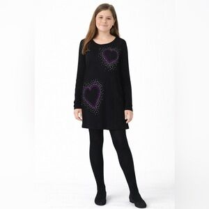 SO Girls Sz 16 heart embellished top / dress great for valentines